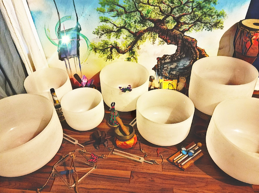 crystal singing bowls